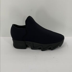 IRI NYC Wes Neoprene slip-on sneaker shoe black heel stretch new 34.5 4 4.5